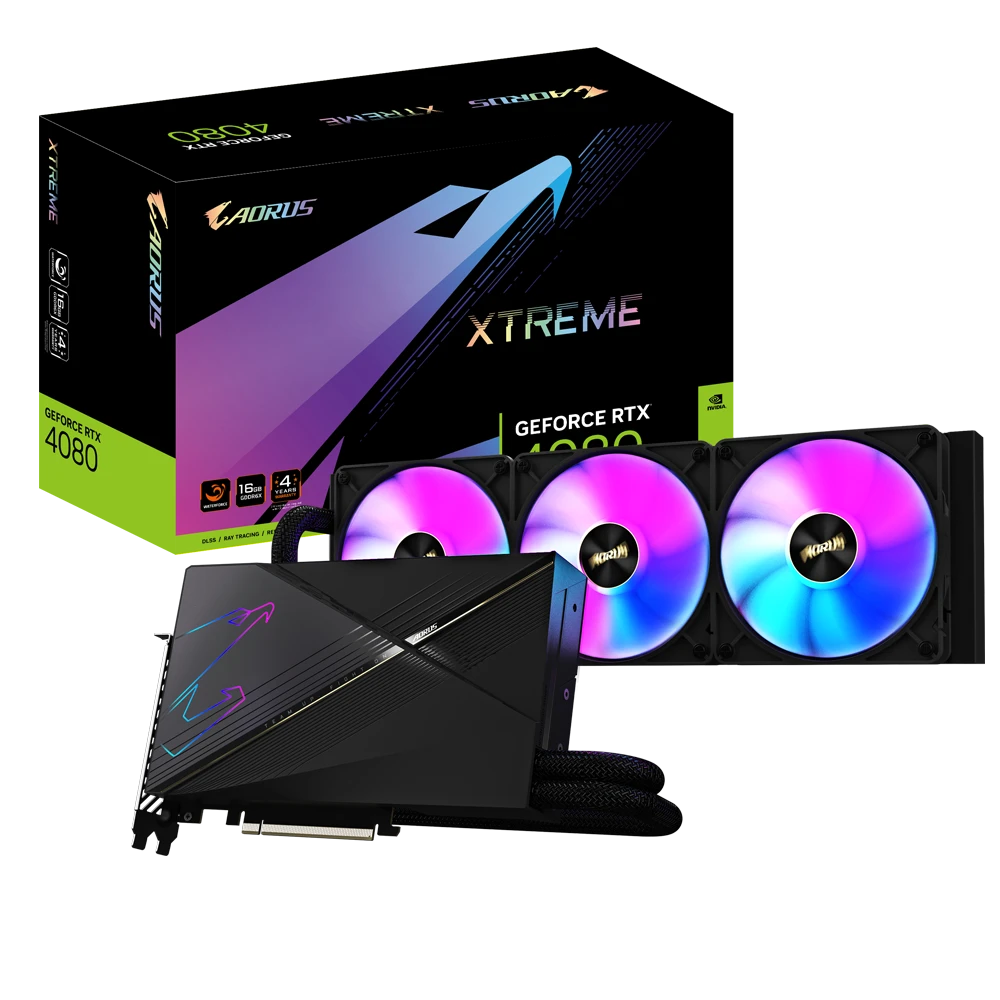 Gigabyte AORUS GeForce RTX 4080 16GB XTREME WATERFORCE